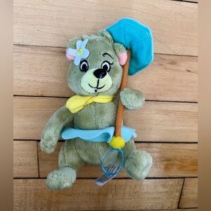 Yogi Cindy Bear Plush Green Hanna Barbera Girlfriend Umbrella Stuffed Animal Toy